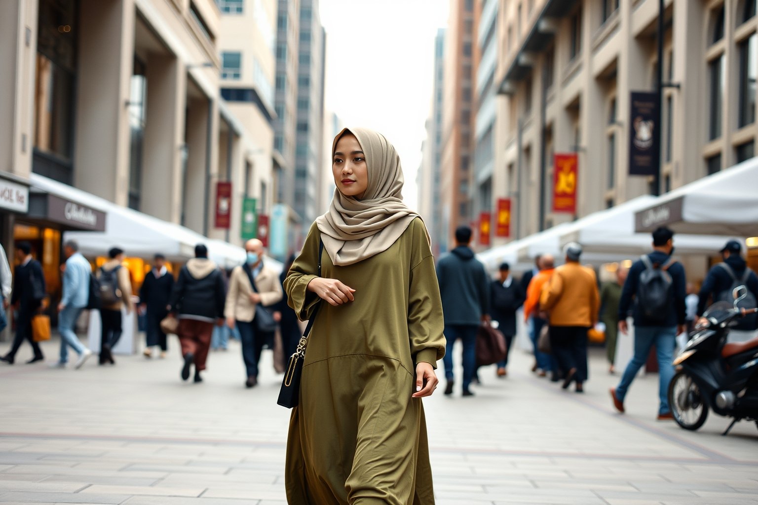 Tampil Chic dan Syar'i di Tengah Hiruk Pikuk Kota: Ide Busana Muslimah untuk Liburan Urban