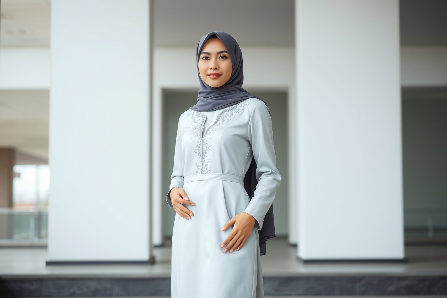 Menciptakan Tampilan Memukau dengan Gamis Aksen Illusion Neck: Perpaduan Unik dan Modern